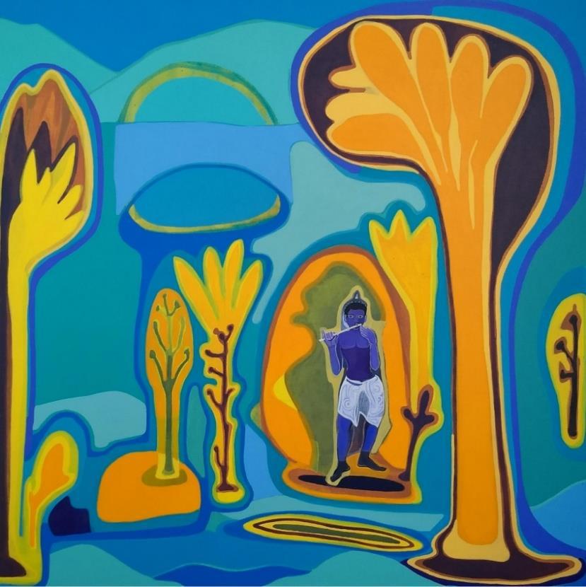 Krishna in the Garden-I