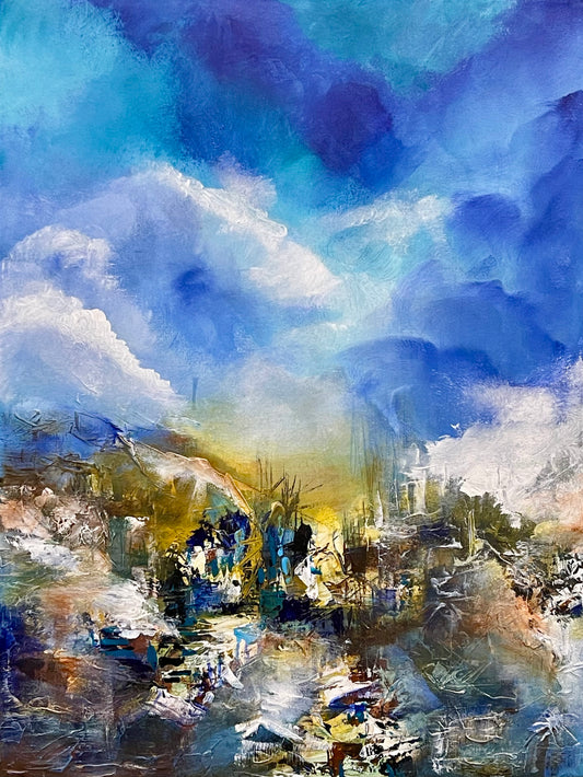 Golden Moonlit Night