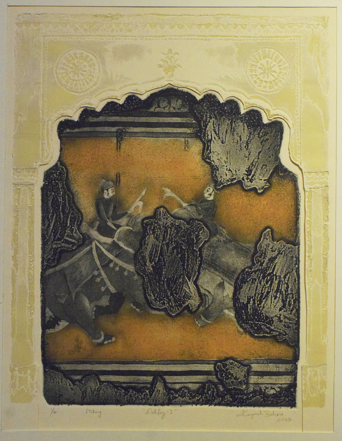architectural artwork and heritage, etching and viscosity on free acid paper
