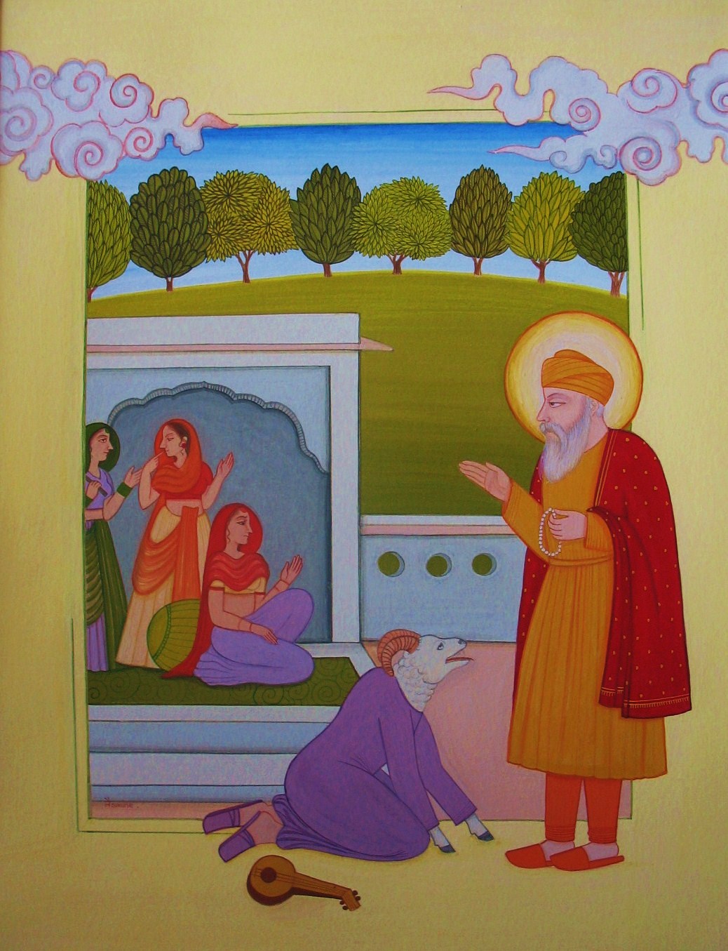 Janam Saakhi of Guru Nanak Dev ji Mardana Magically turned into a Ram
